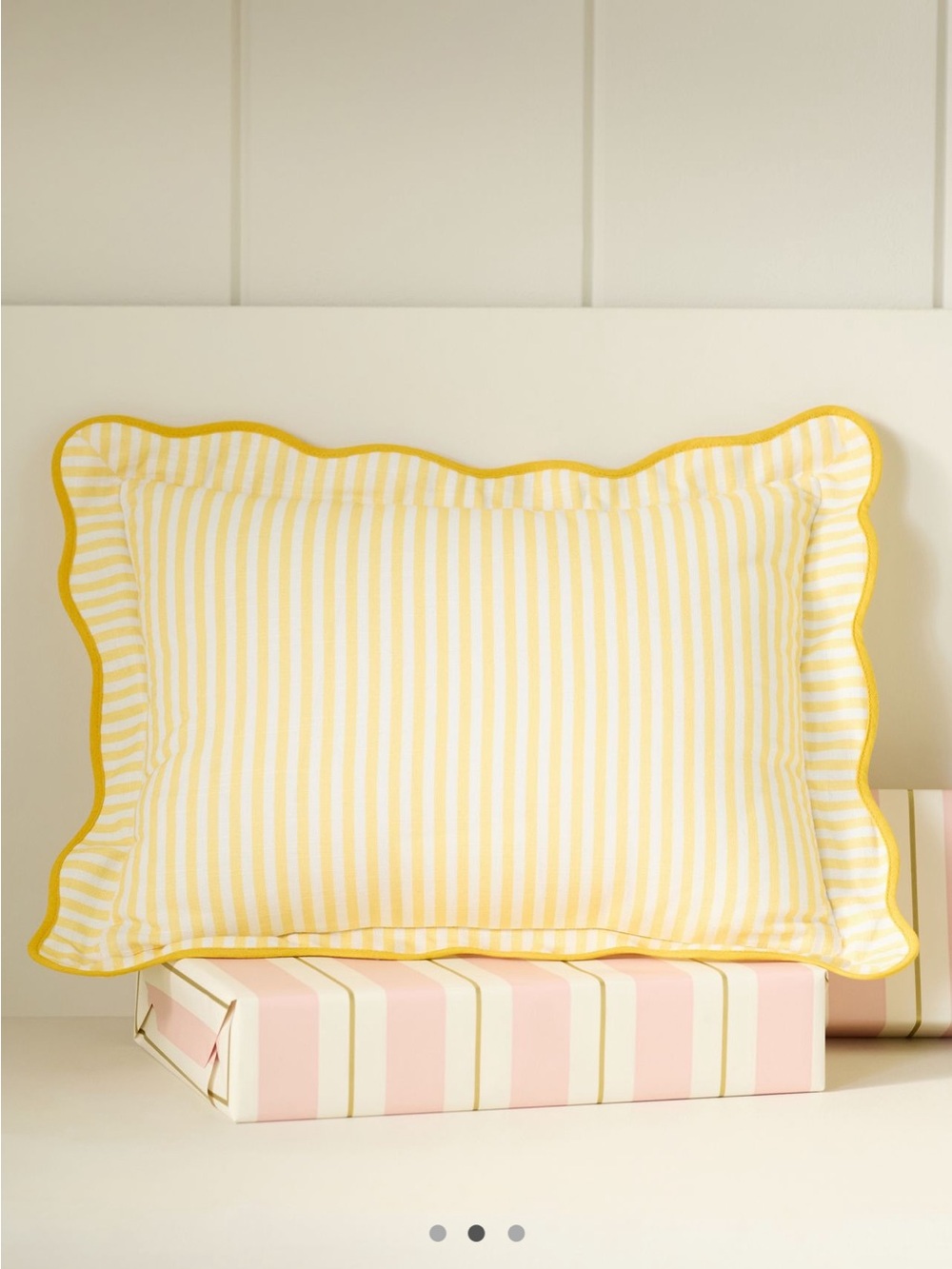 NWT Anthropologie Lit Up Embroidered Holiday Cotton Pillow Viral - Picture 2 of 6